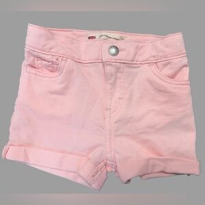 Levi's Soft Denim Roll Up Shorts | 18 Months | Pink | Like New